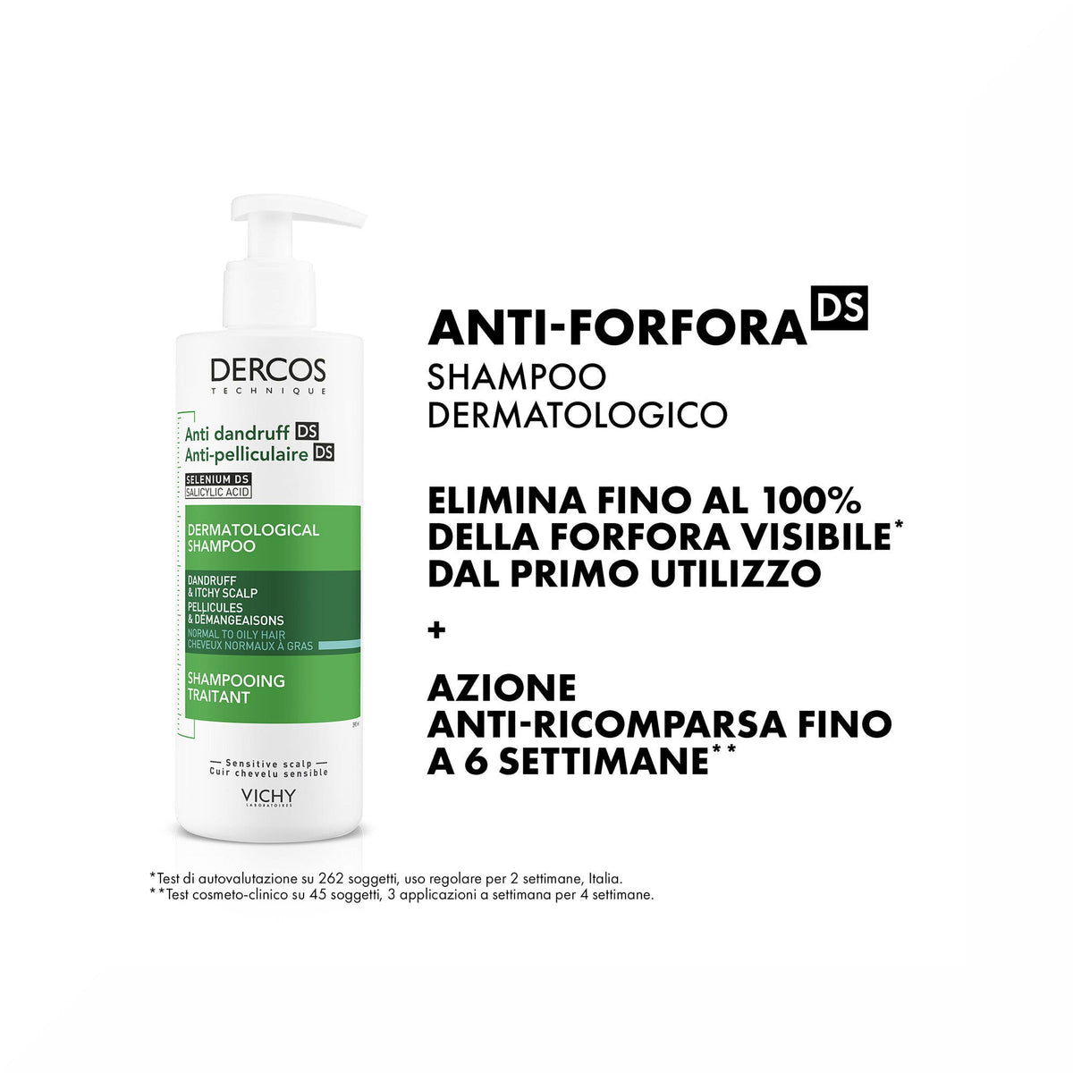 Vichy Dercos Shampoo Antiforfora capelli da normali a grassi 390 ml-5