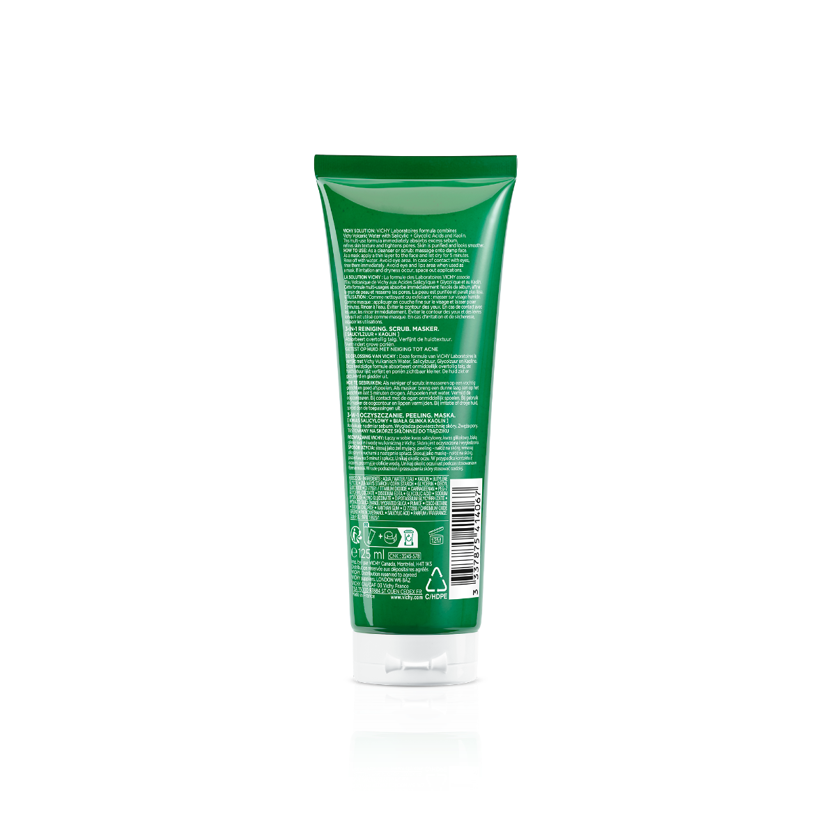 Vichy Normaderm 3 in 1 Esfoliante + Crema Detergente + Maschera 125 ml-10