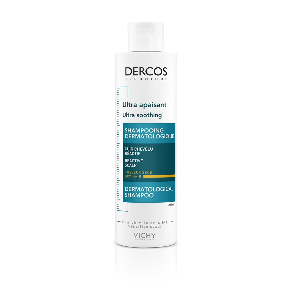 Vichy Dercos Shampoo Ultra Lenitivo Cuoio Capelluto Reattivo Capelli Secchi 200ml-4