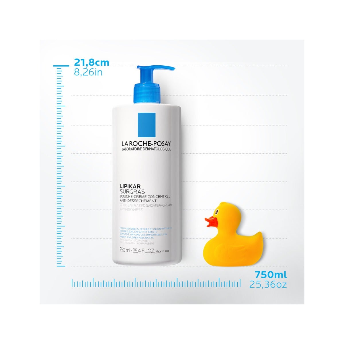 La Roche-Posay Lipikar Surgras Doccia Crema Corpo 750ml-3