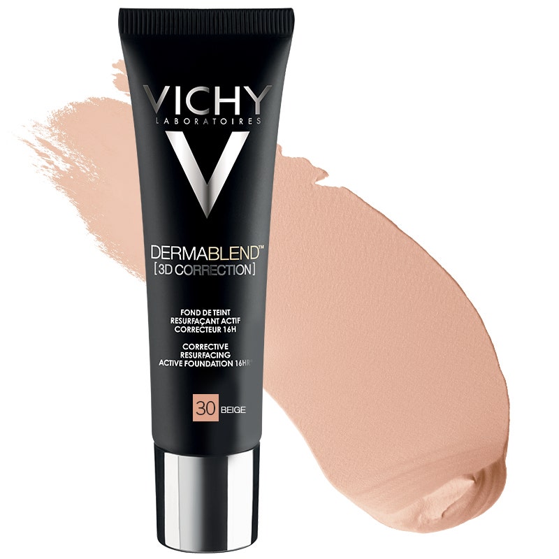 Vichy Dermablend 3D Fondotinta Coprente Per Pelle Grassa Con Imperfezioni Tonalità 30 30ml-2