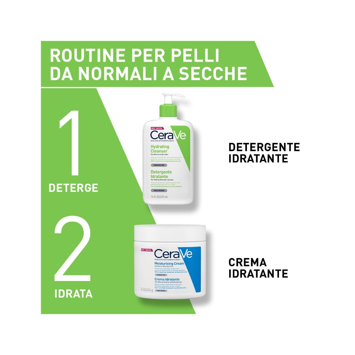 CeraVe Detergente Idratante Viso Pelle da Normale A Secca Con Acido Ialuronico E Ceramidi  236ml-11