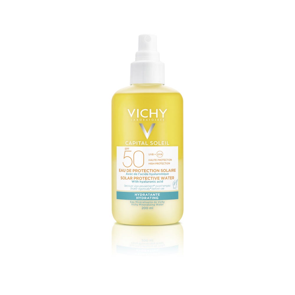 Vichy Capital Soleil Acqua Solare Spray Corpo Azione Protettiva/Idratante SPF50+ 200ml  - 4