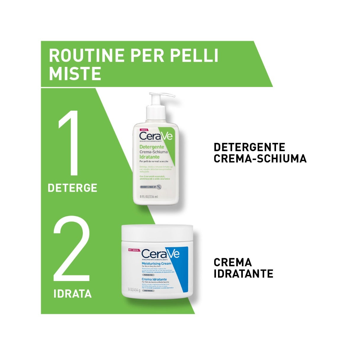 CeraVe Detergente Crema Schiuma Idratante Pelli Normali-Secche 236ml-5