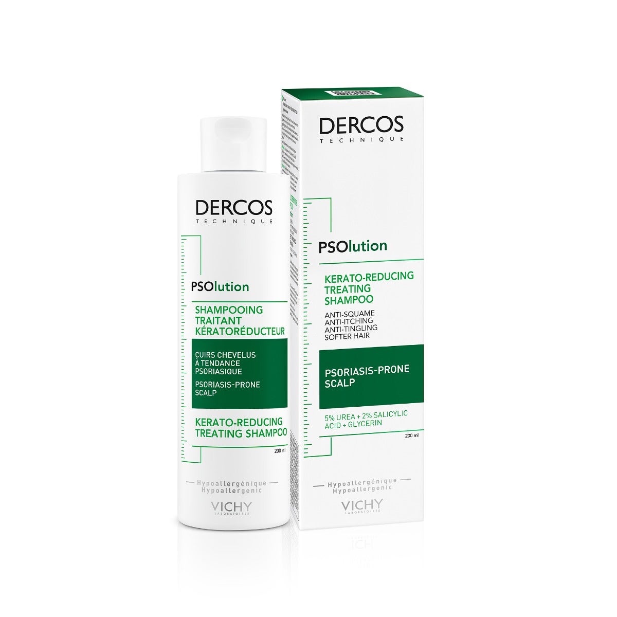 Vichy Dercos Shampoo Psolution Trattamento Cheratoriduttore 200ml-3