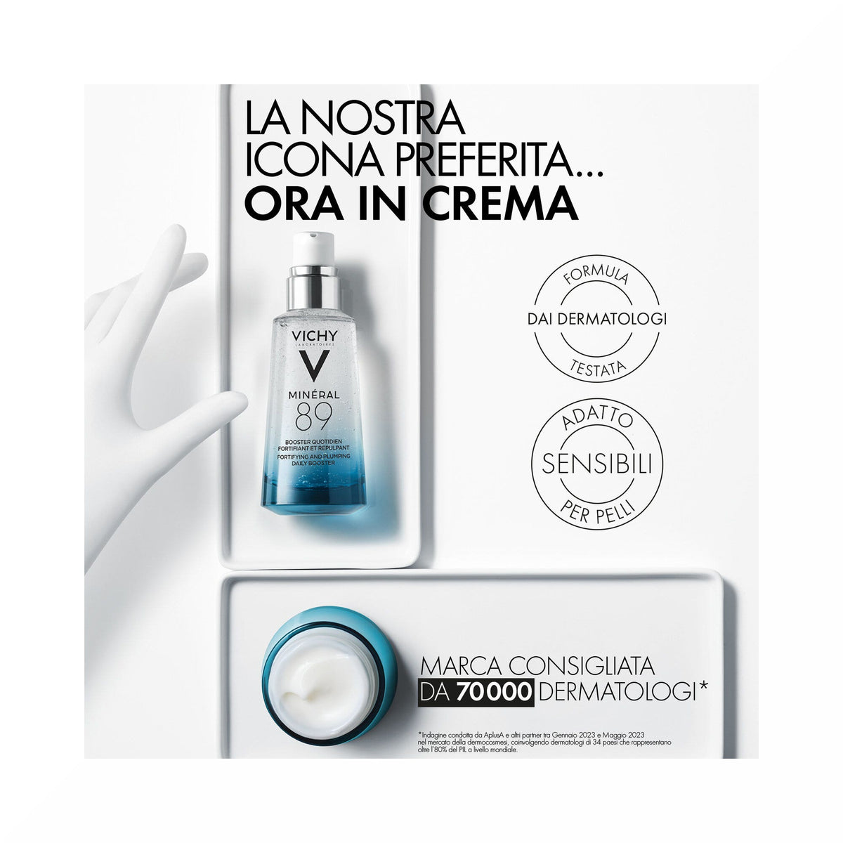 Vichy Mineral 89 Crema Idratante 72H Leggera 50ml-13