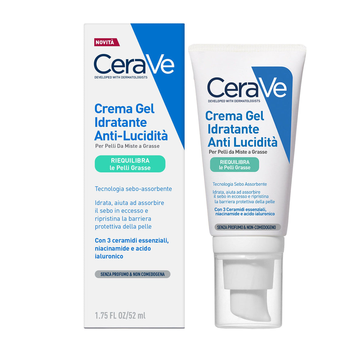 CeraVe Crema Viso Idratante Anti-lucidità Pelle Grassa e Mista 50ml-9