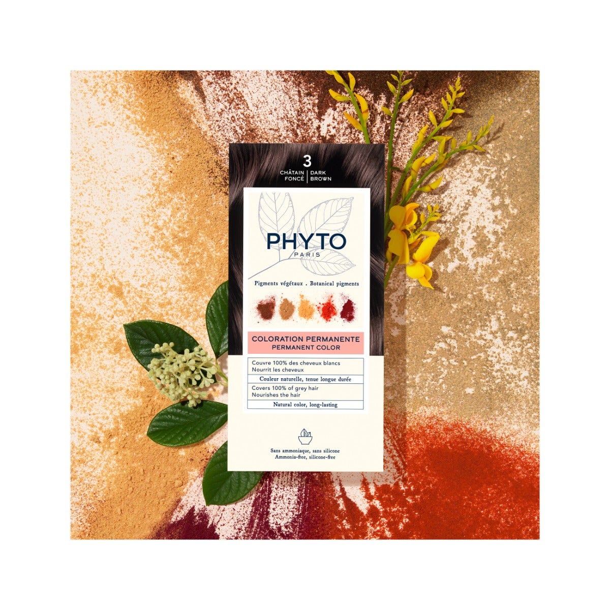 Phyto Phytocolor 3 Castano Scuro Colorazione Permanente Per Capelli-5