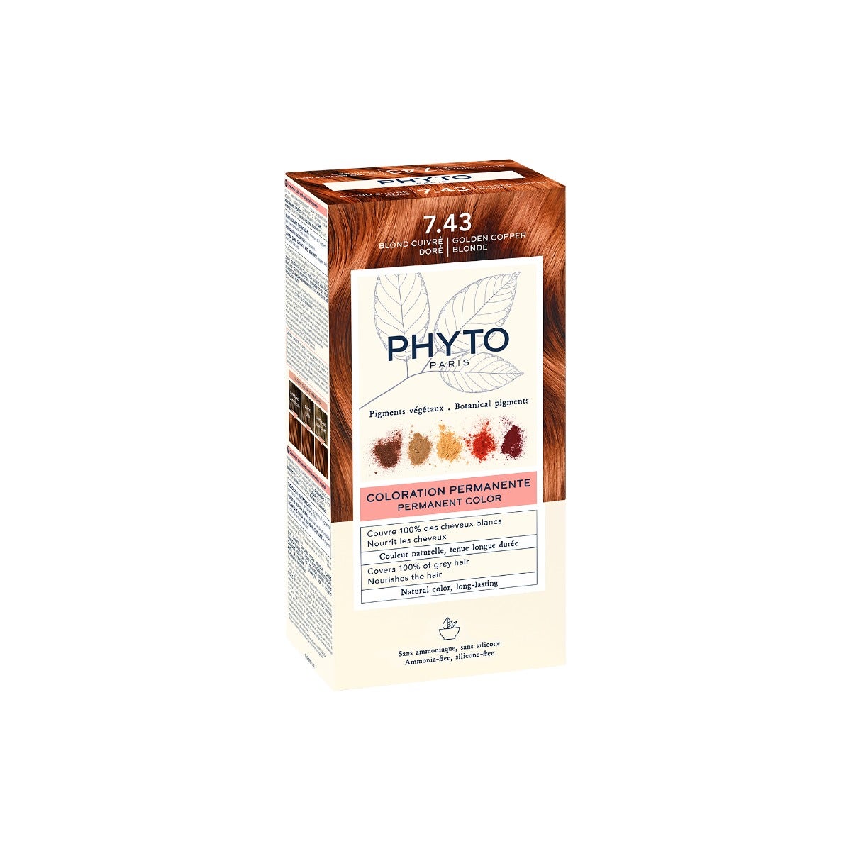 Phyto Phytocolor 7.43 Biondo Ramato Dorato Colorazione Permanente Per Capelli-0