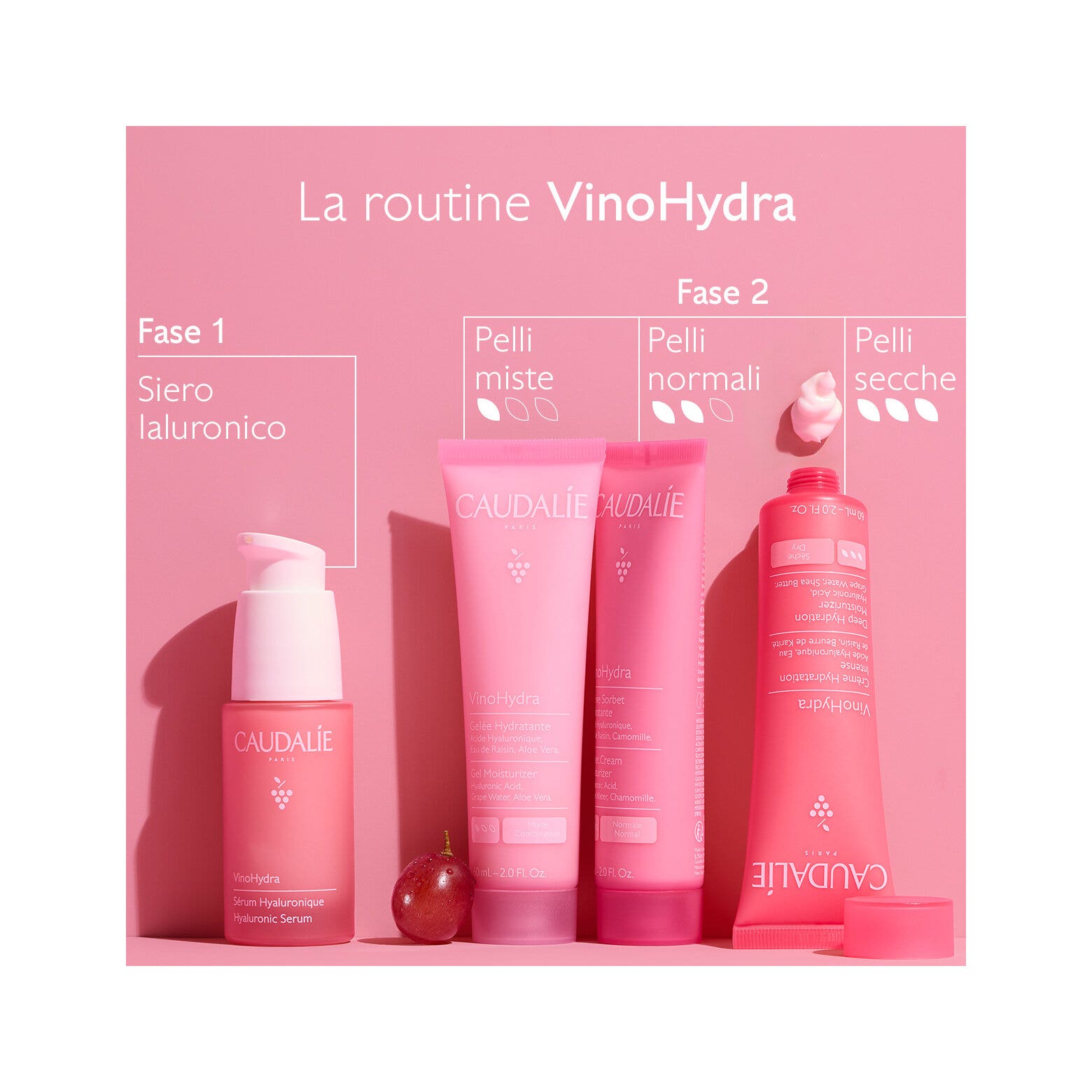 Caudalie Vinohydra Crema Sorbetto Idratante Viso 60ml-6