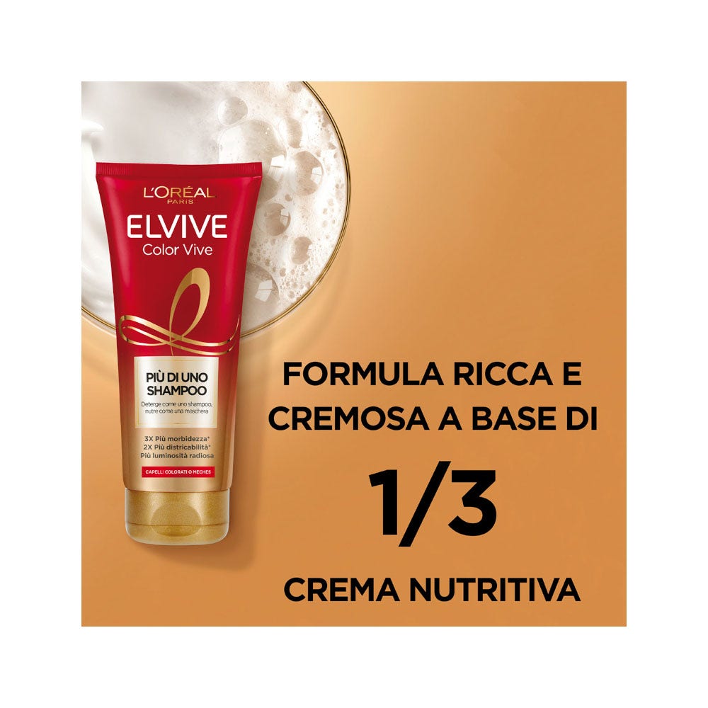 L'Oréal Paris Elvive Più Di Uno Shampoo Color Vive Shampoo Capelli Colorati 200ml-4