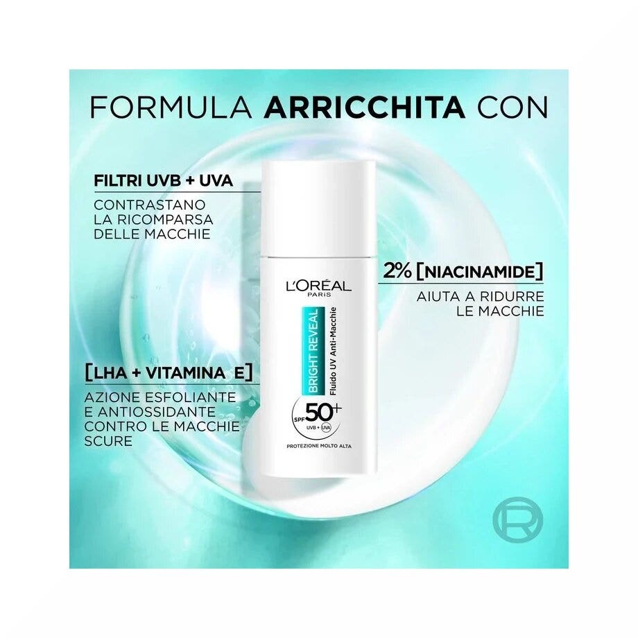 L'Oreal Paris Bright Reveal Fluido UV Anti-Macchie 50ml SPF 50+-3