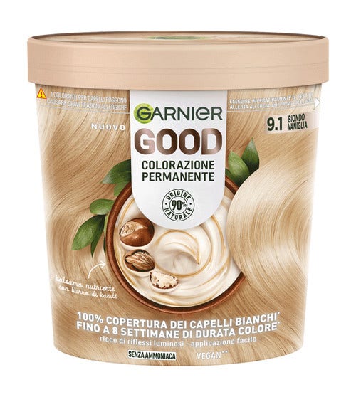 Garnier Good Kit Colorazione Permanente 9.1 Biondo Vaniglia 160g-1