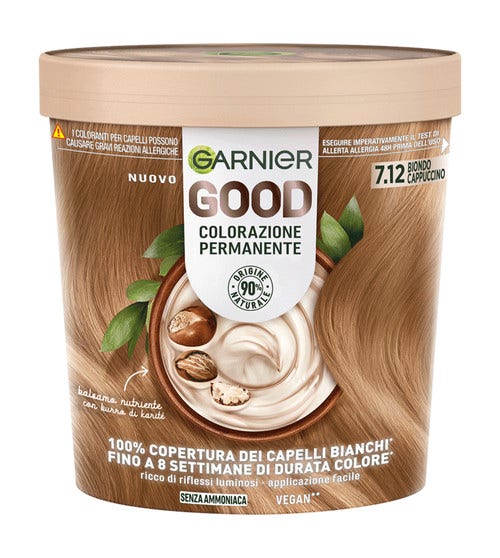 Garnier Good Kit Colorazione Permanente 7.12 Biondo Cappuccino 160g-1