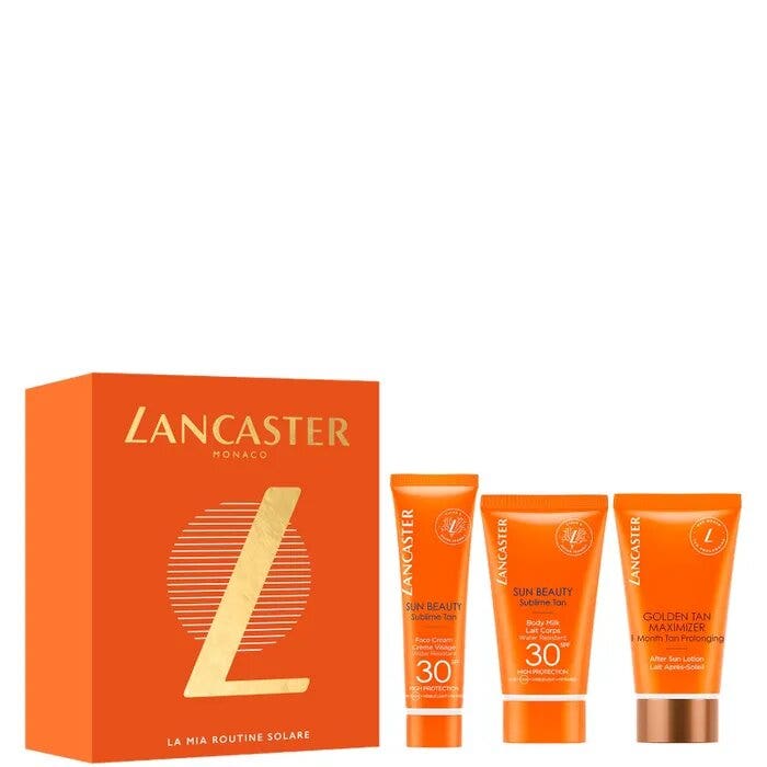 Lancaster Sun Beauty Face Cream SPF30 30ml + Body Milk SPF30 50ml + After Sun Lotion 50ml-1