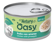 Oasy Wet Cat Natury Soft Jelly Pollo con Ananas Lattina 85 g