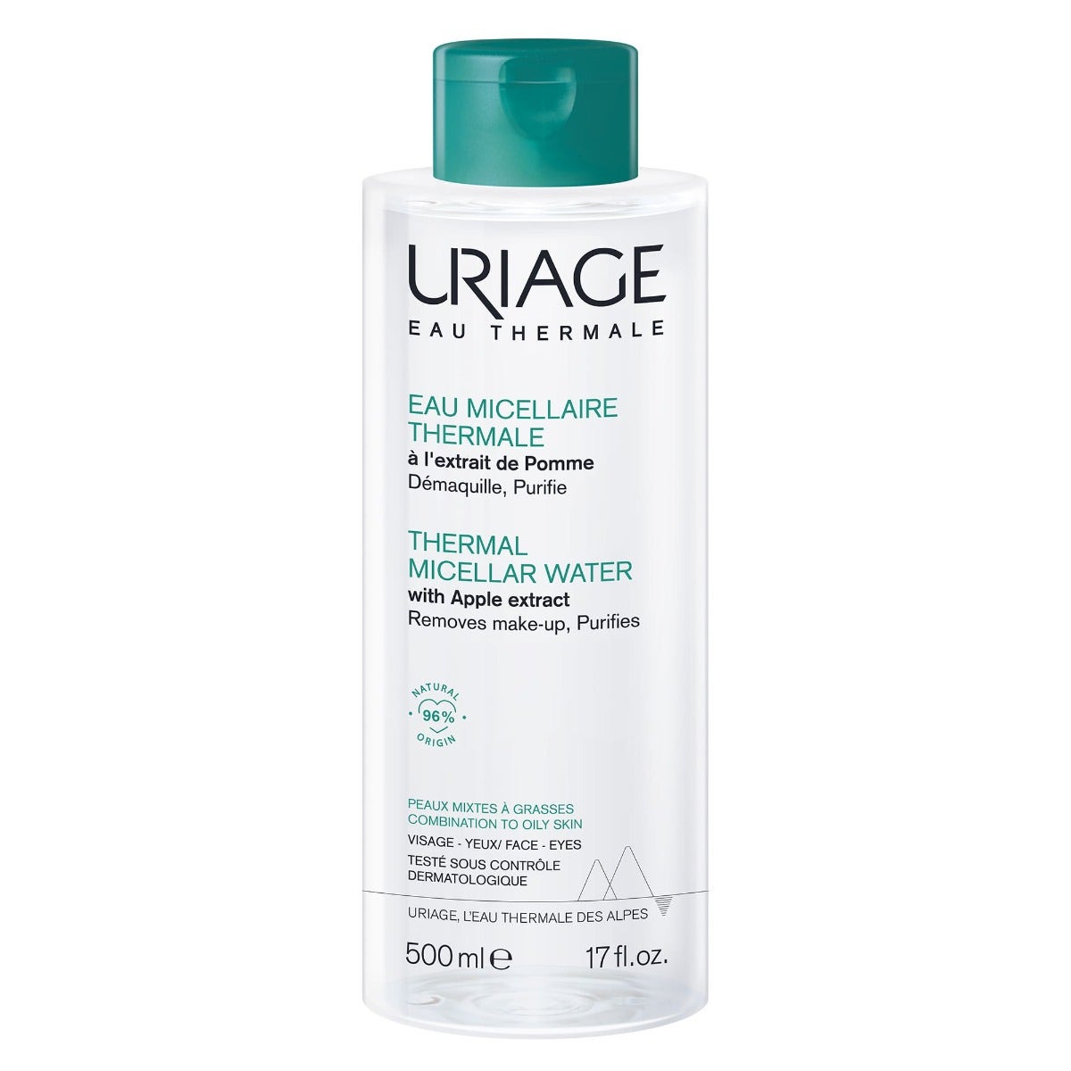 Uriage Acqua Termale Pelli Miste/Grasse 500ml-3