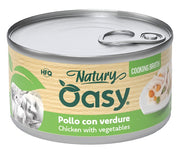 Oasy Wet Cat Natury Cooking Broth Pollo con Verdure Lattina 85 g