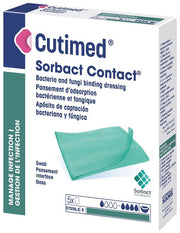 Medicazione Idrofobica Cutimed Sorbact Contact 7x9 cm 5 Pezzi