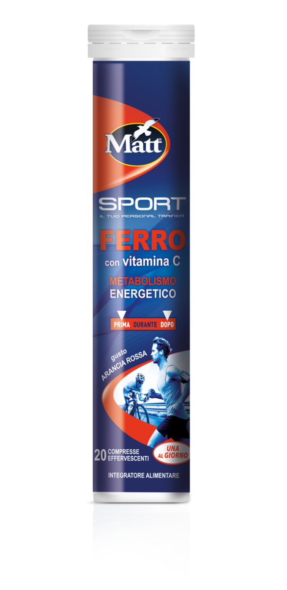 Matt Sport Ferro Con Vitamina C 20 Compresse Effervescenti-1