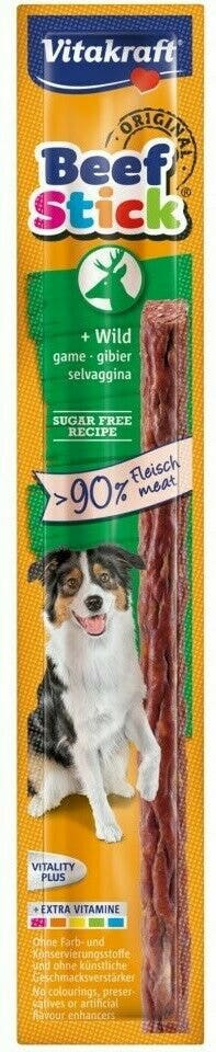 Vitakraft Beef Stick Gusto Selvaggina Snack Cani Adulti Busta 12g-2