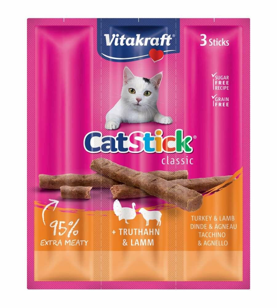 Vitakraft CatStick Gusto Tacchino&Agnello Snack Gatti Adulti Busta 3x18g-2