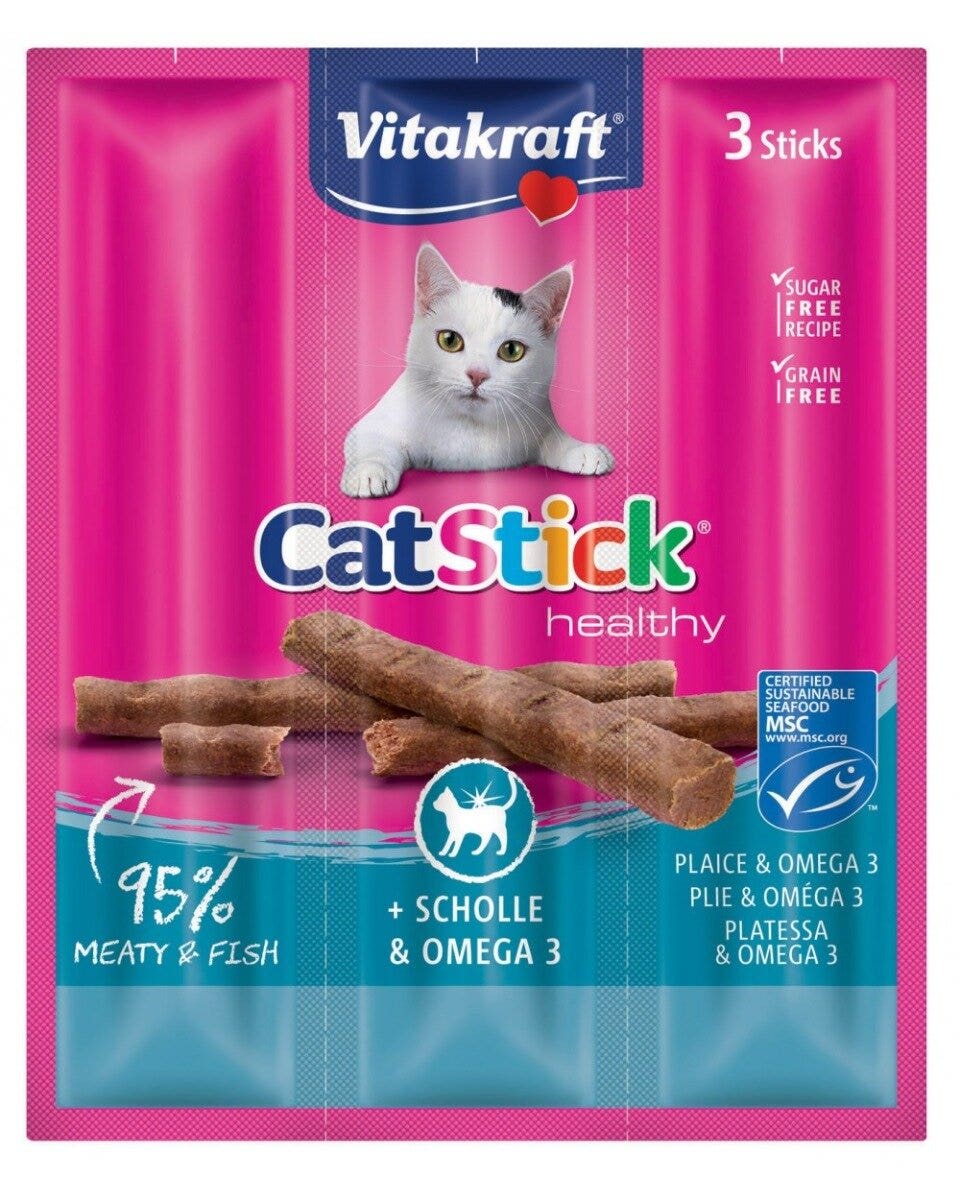 Vitakraft CatStick Gusto Platessa/Omega 3 Snack Gatti Adulti Busta 3x18g-2
