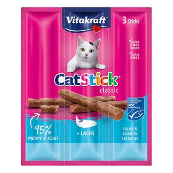 Vitakraft CatStick Gusto Salmone Snack Gatti Adulti Busta 3x18g-2