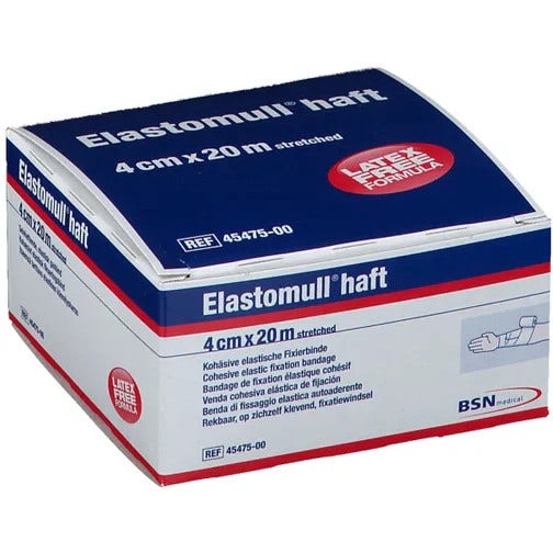 Elastomull Haft Benda Elastica Autoadesiva Compressione Forte 4cmx20m-1