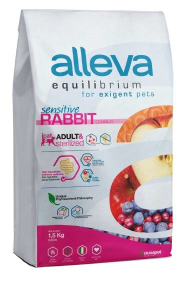Alleva Equilibrium Cat Adult & Sterilized Sensitive Rabbit 400 g