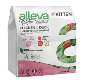 Alleva Holistic Cat Kitten Chicken & Duck + Aloe Vera & Ginseng 400 g