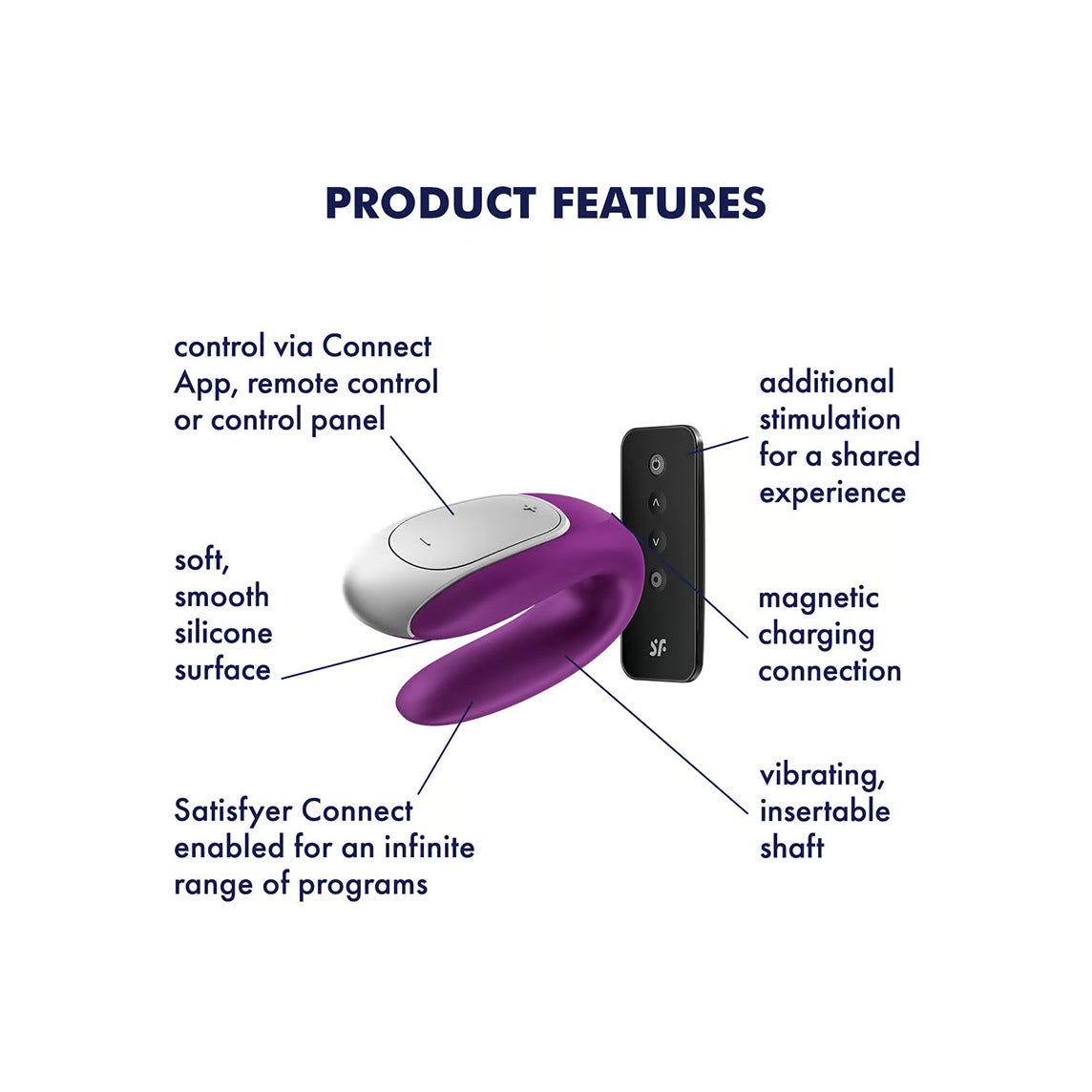 Satisfyer Double Fun Connect App Vibratore Viola-3
