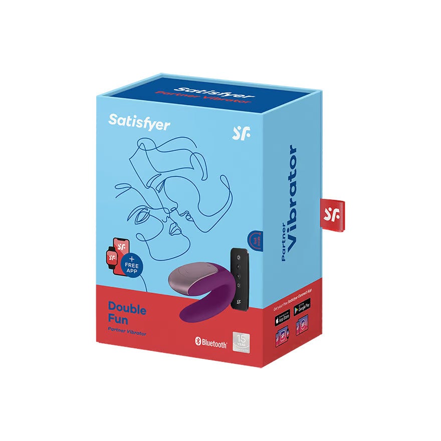Satisfyer Double Fun Connect App Vibratore Viola-6