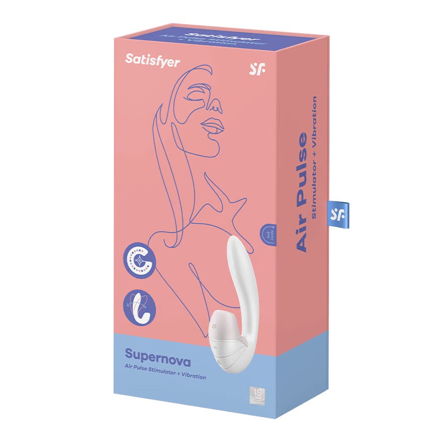 Satisfyer Supernova Vibratore Clitoride Bianco-4