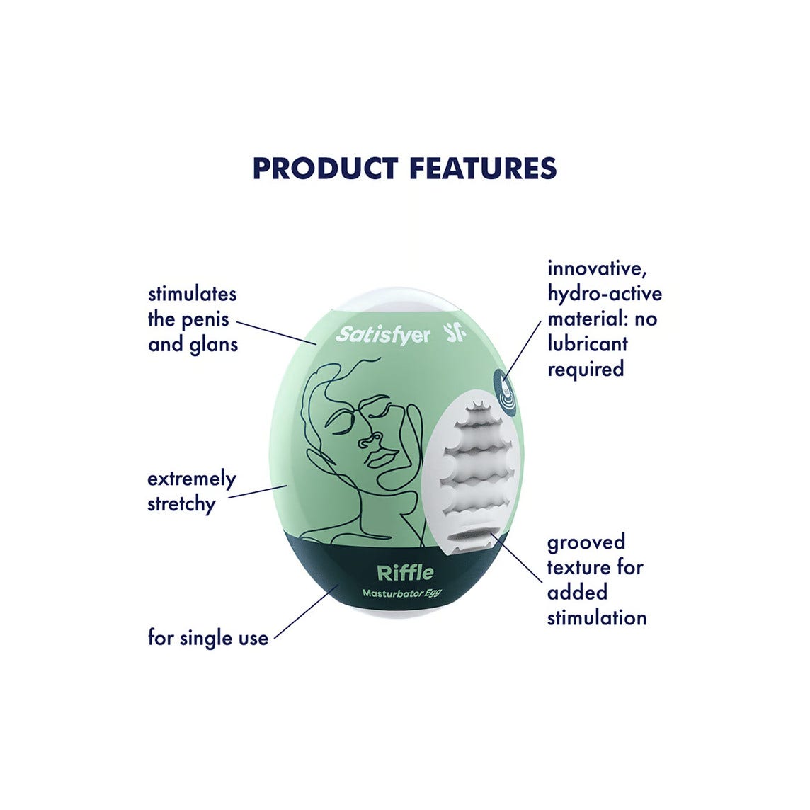 Satisfyer Masturbator Egg Ovetto Uso E Getta Per Lui - Riffle-3