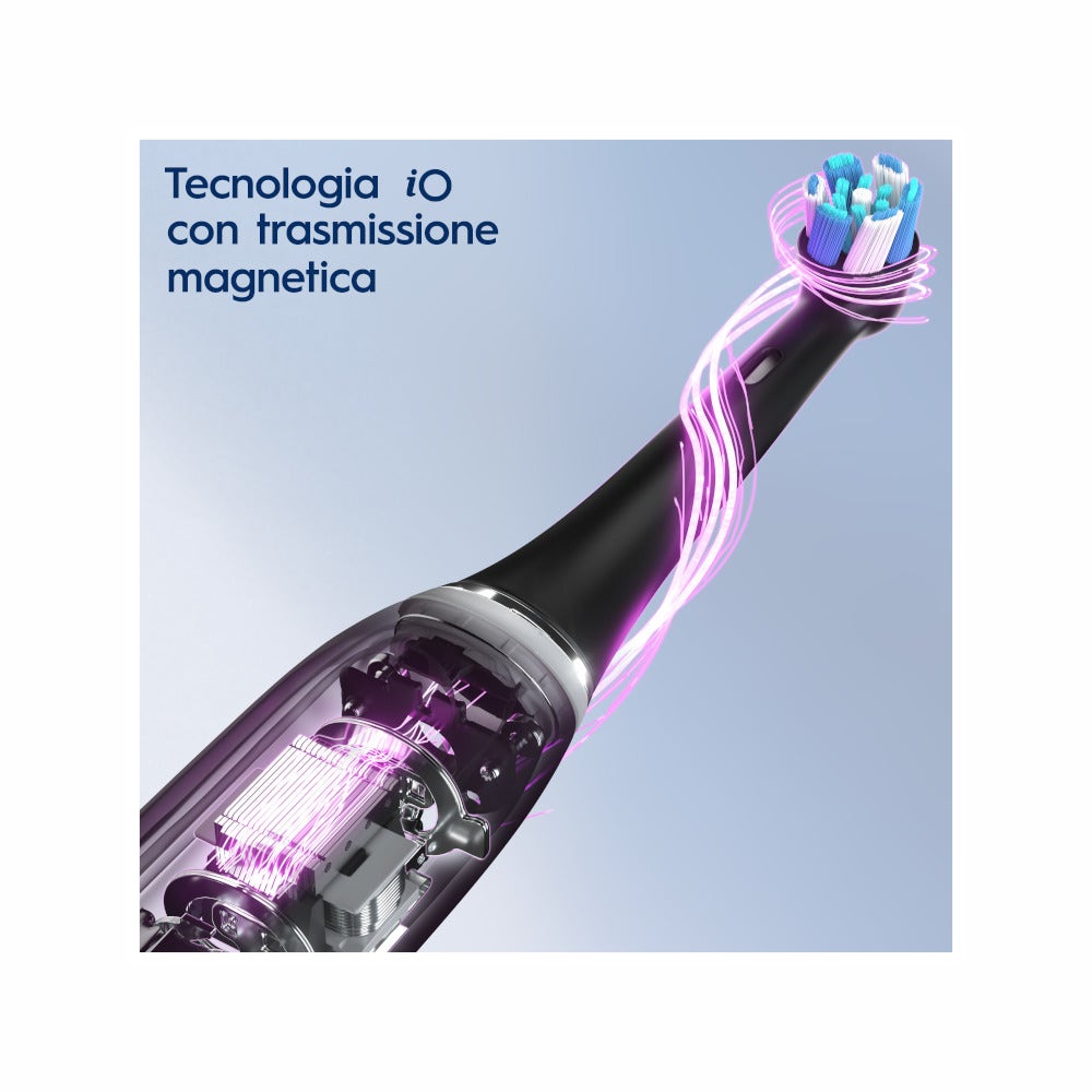 Oral-B Spazzolino Elettrico Ricaricabile iO 7S Nero, 2 Testine, 1 Custodia Da Viaggio, 1 Spazzolino-6