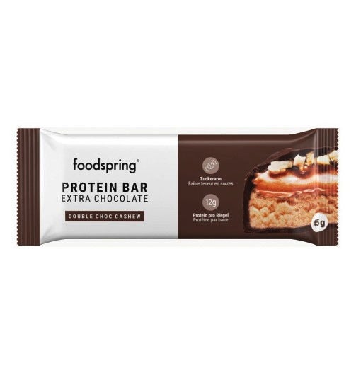 Foodspring Barretta Proteica Extra Cioccolato Double 45g-1