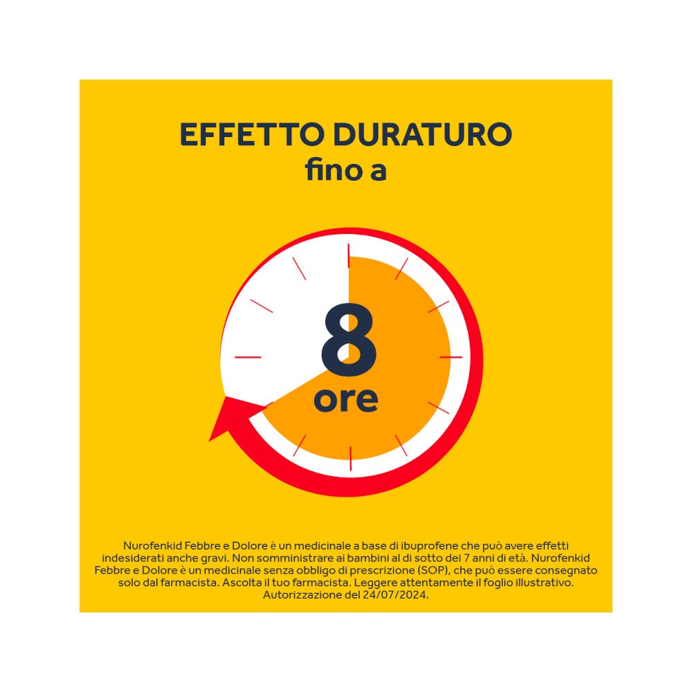 Nurofenkid Febbre Dolore 24 Capsule Molli Masticabili 100mg-19