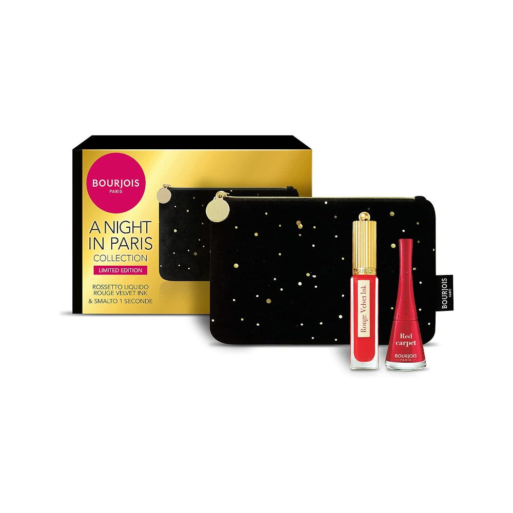 Bourjois Kit Pochette + Rossetto Liquido 3,5ml + Smalto One Second 9ml-5