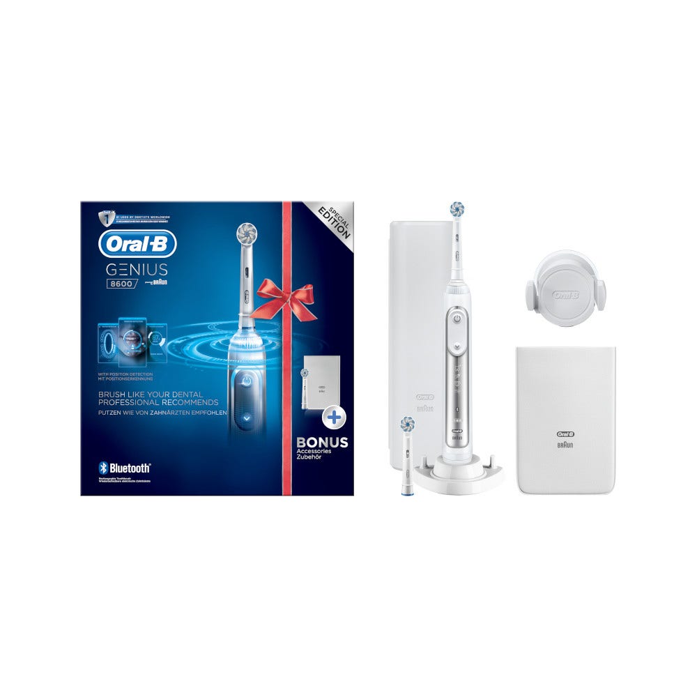 Oral-B Genius 8600 Spazzolino Elettrico Argento  - 2