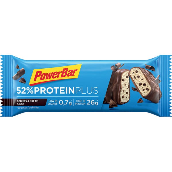 Powerbar 52% Protein Plus Cookies Cream Barretta 50g-3