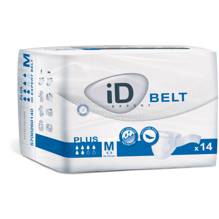 Id Belt Plus Pannolone Per Incontinenza Taglia Media N1 14 Pezzi