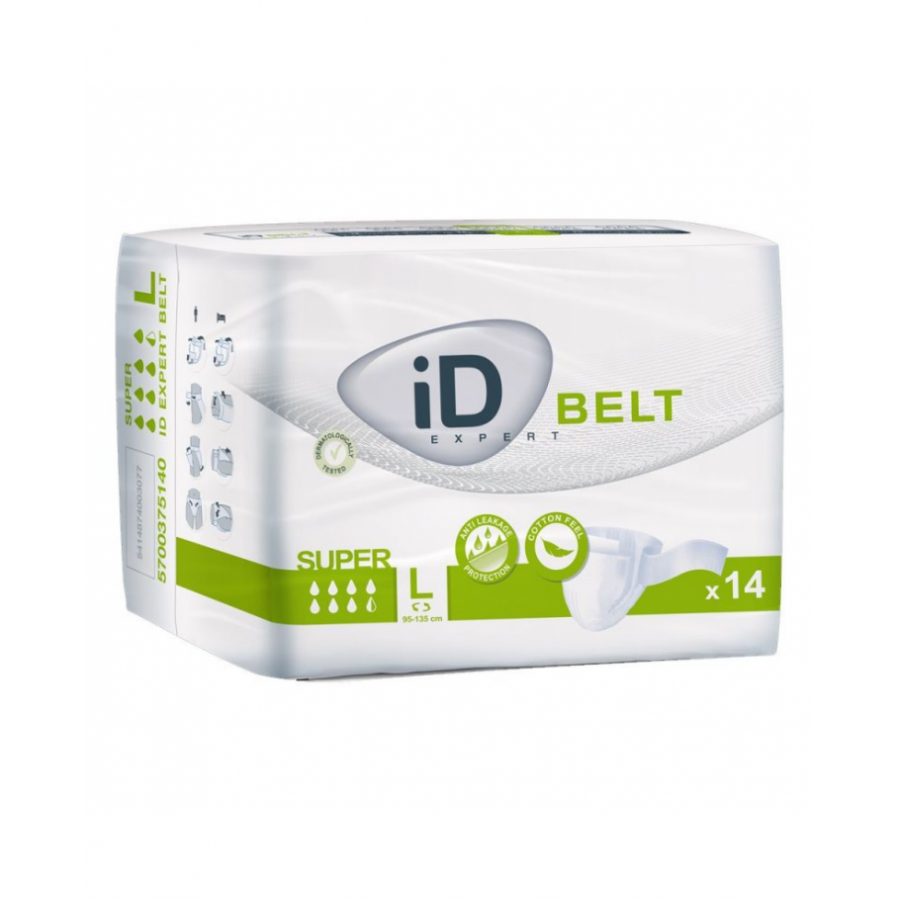 ID Expert Belt Pannolone Incontinenza Super Taglia L 14 Pezzi