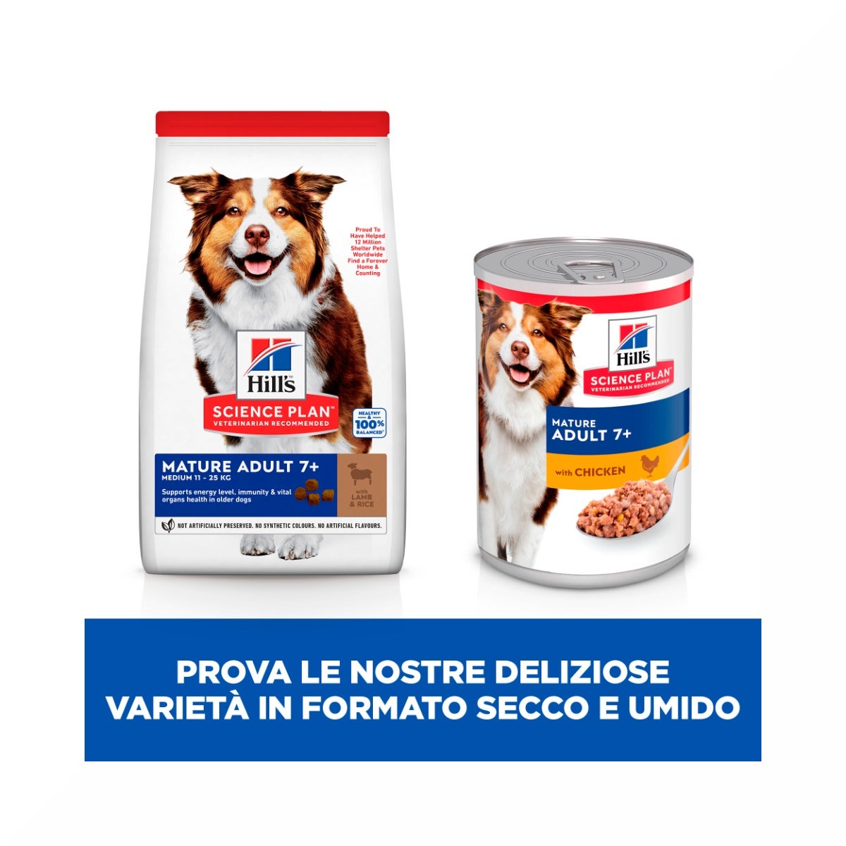 Hill's Science Plan Mature Adult 7+ Crocchette con Agnello e Riso per Cani Taglia Media Sacco 14 Kg-7