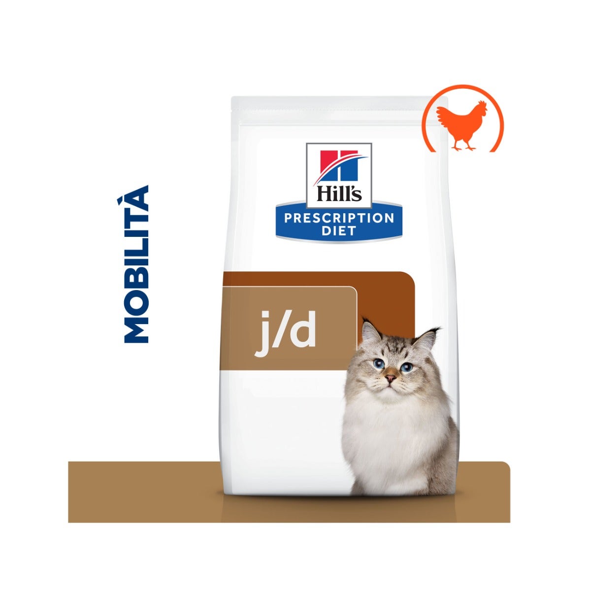 Hill's Prescription Diet J/D Mobility Crocchette Al Pollo Per Gatti Sacco 1,5kg-2