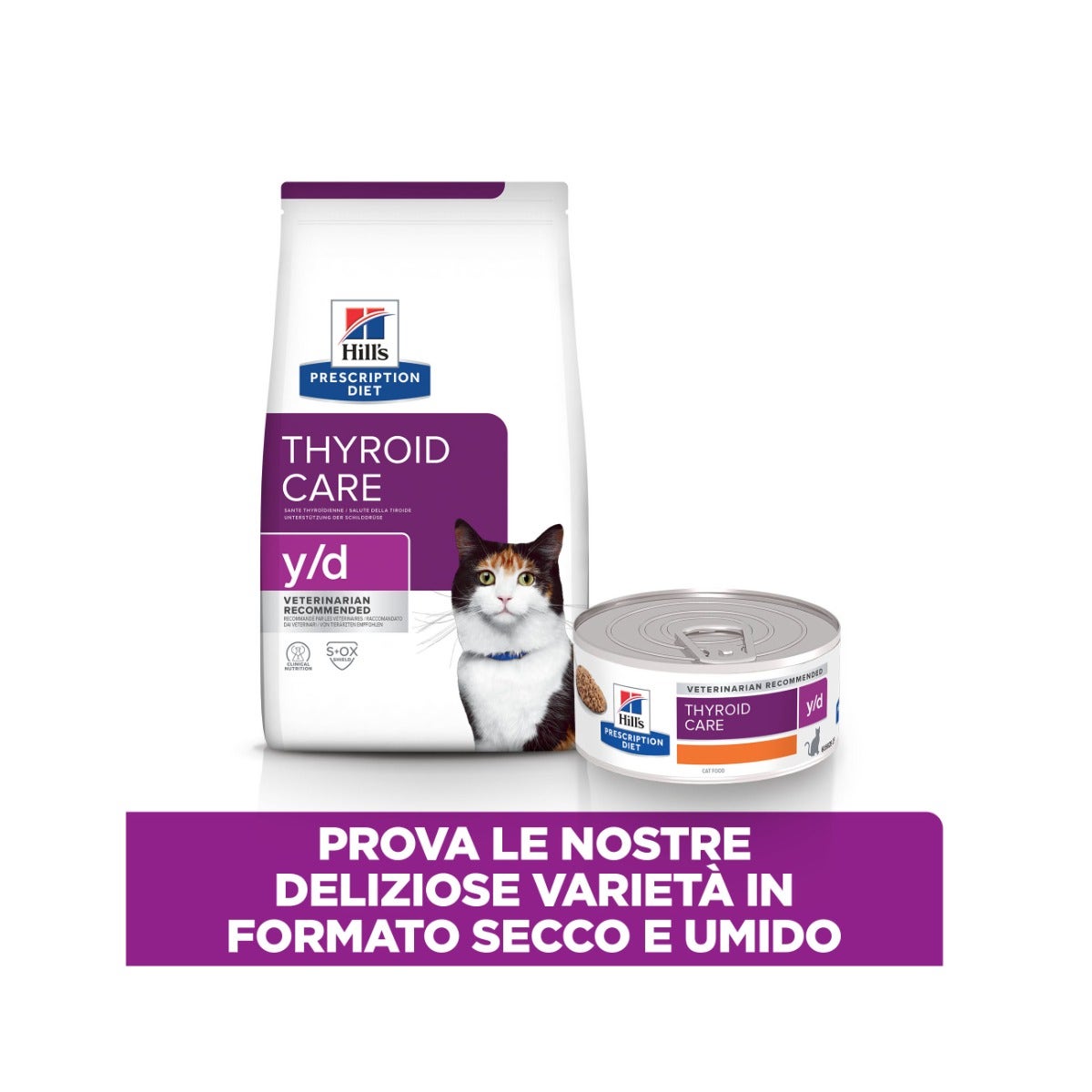 Hill's Prescription Diet Y/D Thyroid Care Crocchette Per Gatti Sacco 3kg-2