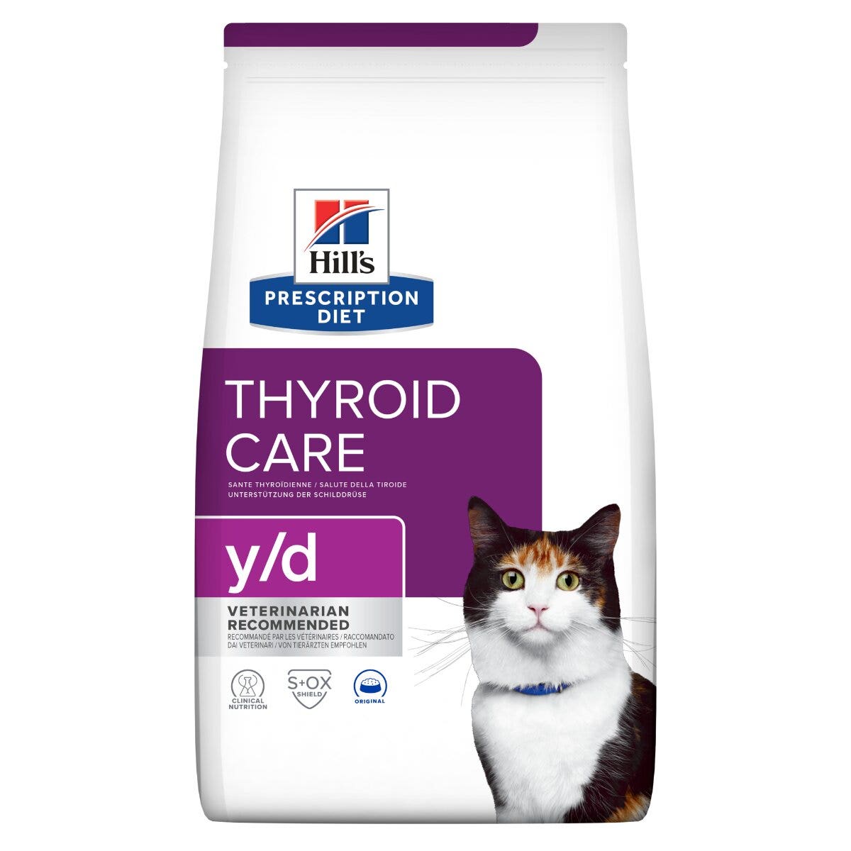 Hill's Prescription Diet Y/D Thyroid Care Crocchette Per Gatti Sacco 3kg-24