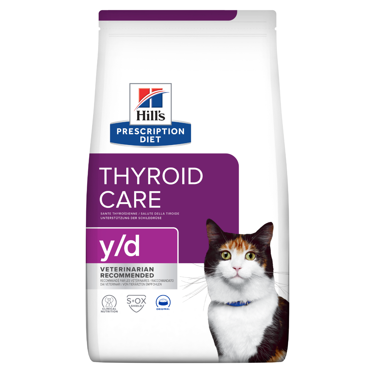Hill's Prescription Diet Y/D Thyroid Care Crocchette Per Gatti Sacco 3kg-0
