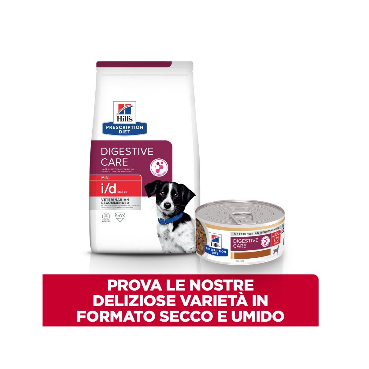 Hill's Prescription Diet I/D Digestive Care Stress Crocchette Per Cani Con Pollo Taglia Mini Sacco 6kg-11
