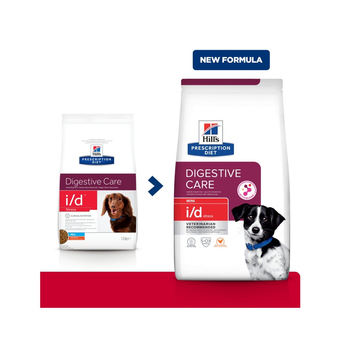 Hill's Prescription Diet I/D Digestive Care Stress Crocchette Per Cani Con Pollo Taglia Mini Sacco 6kg-10
